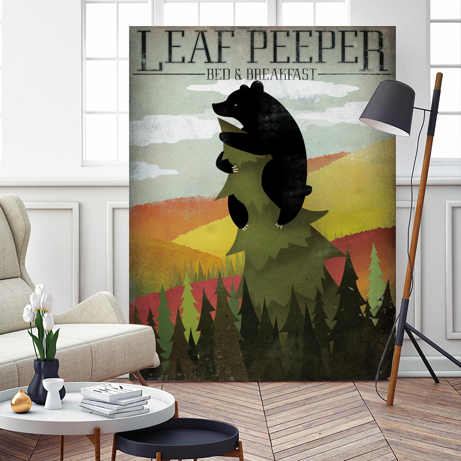 Leaf Peeper by Ryan Fowler on GIANT ART - green animals