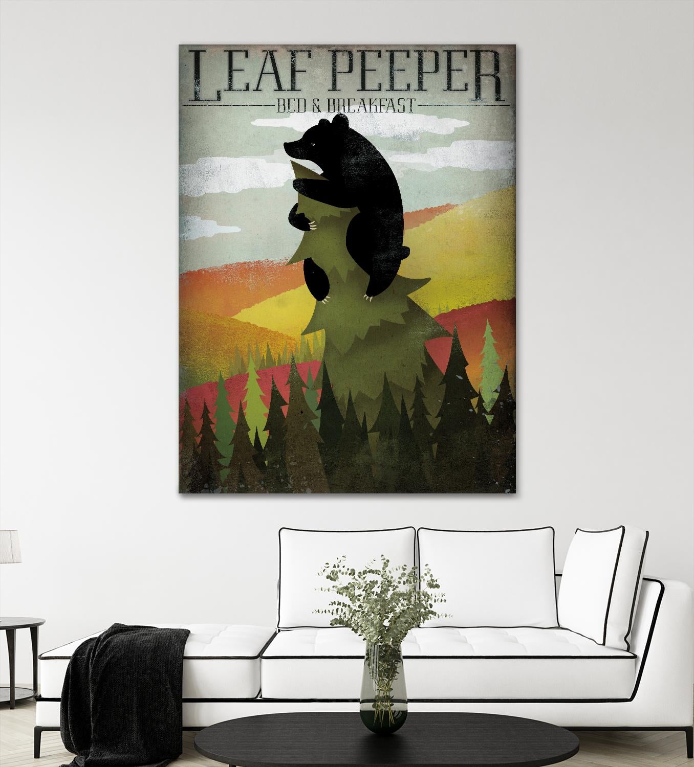 Leaf Peeper by Ryan Fowler on GIANT ART - green animals