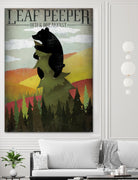 Leaf Peeper by Ryan Fowler on GIANT ART - green animals