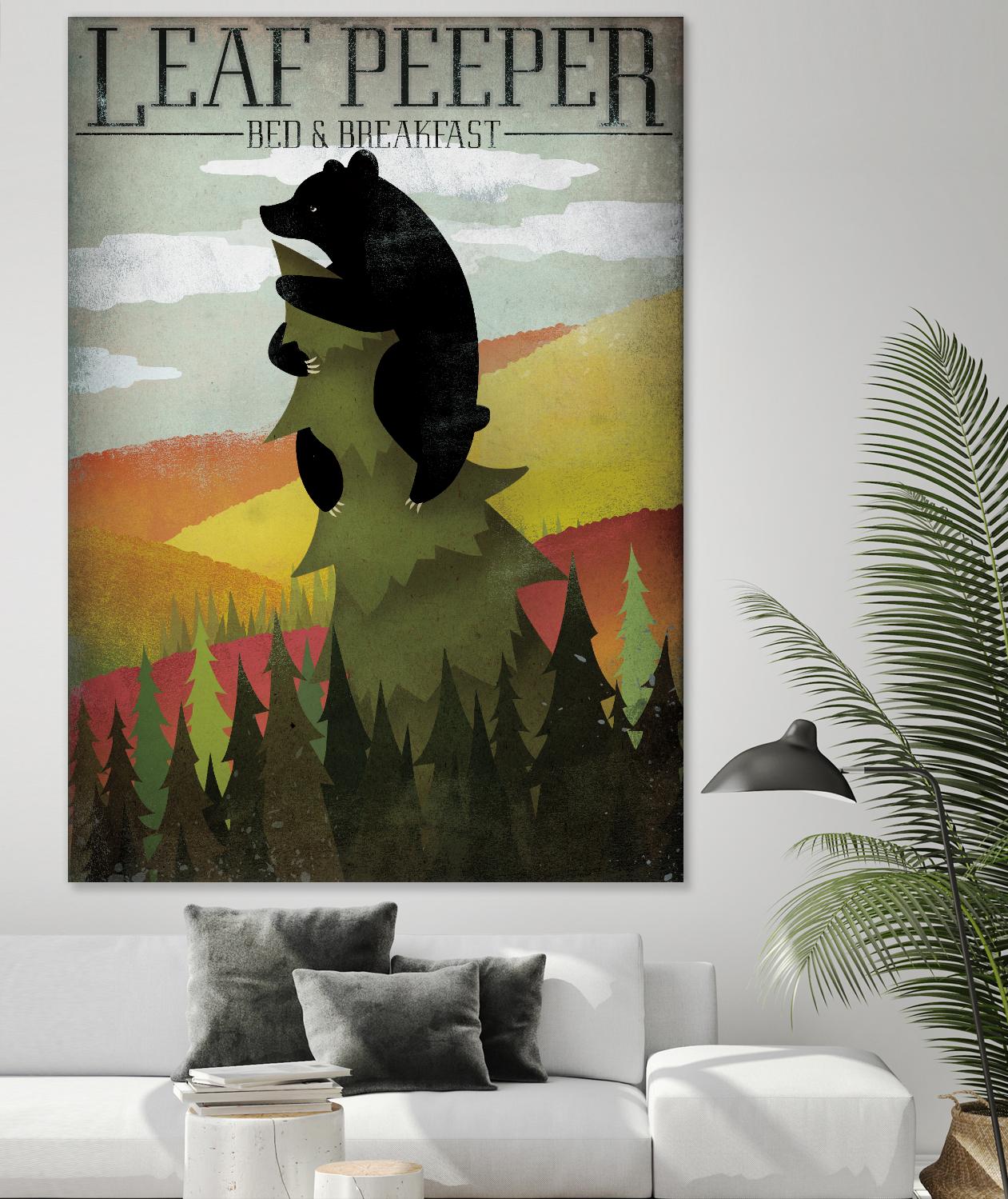 Leaf Peeper by Ryan Fowler on GIANT ART - green animals