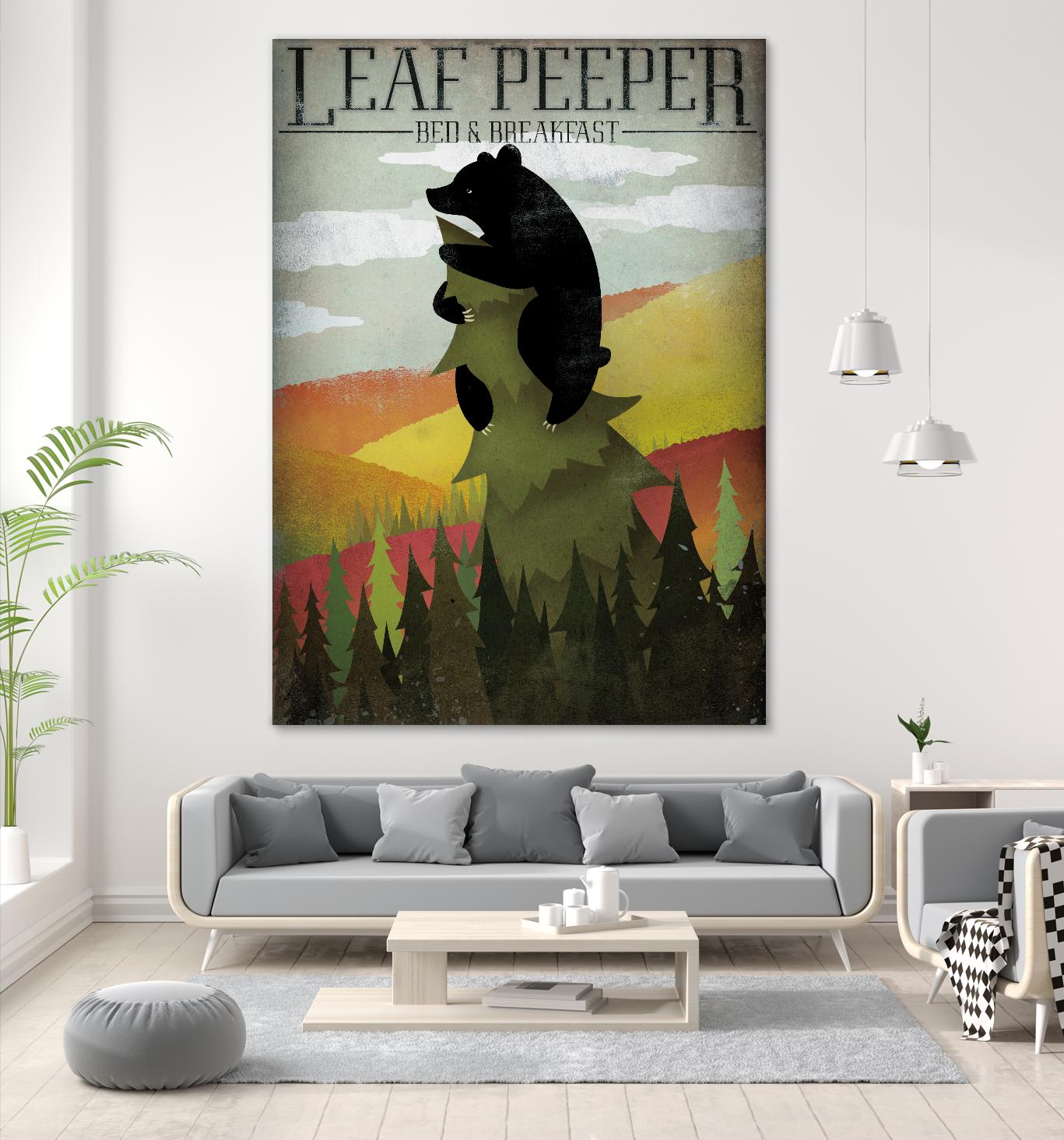 Leaf Peeper by Ryan Fowler on GIANT ART - green animals