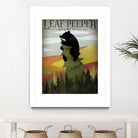 Leaf Peeper by Ryan Fowler on GIANT ART - green typography