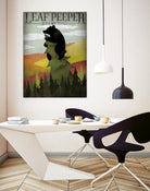 Leaf Peeper by Ryan Fowler on GIANT ART - green typography