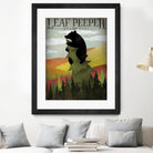 Leaf Peeper by Ryan Fowler on GIANT ART - green typography