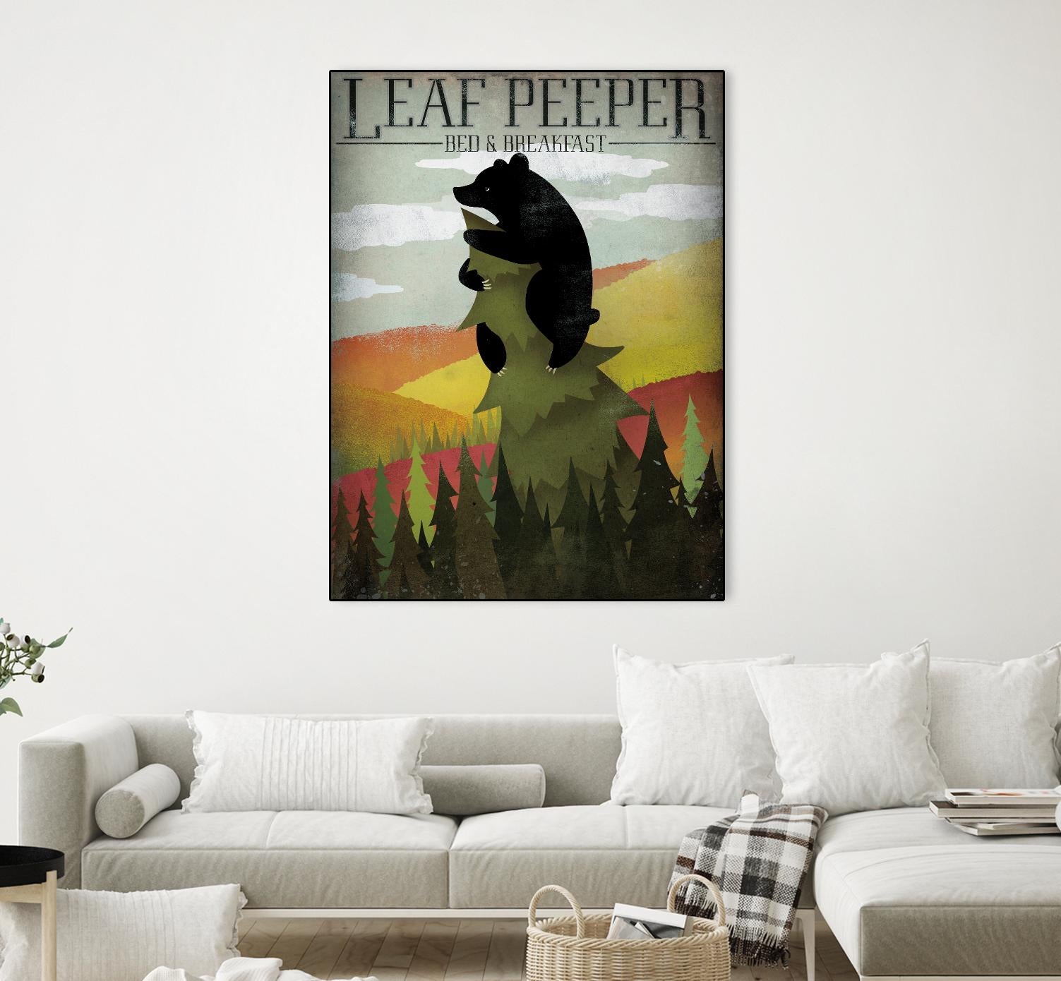Leaf Peeper by Ryan Fowler on GIANT ART - green animals