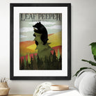 Leaf Peeper by Ryan Fowler on GIANT ART - green typography