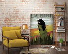Leaf Peeper by Ryan Fowler on GIANT ART - green typography