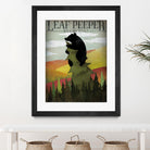 Leaf Peeper by Ryan Fowler on GIANT ART - green typography