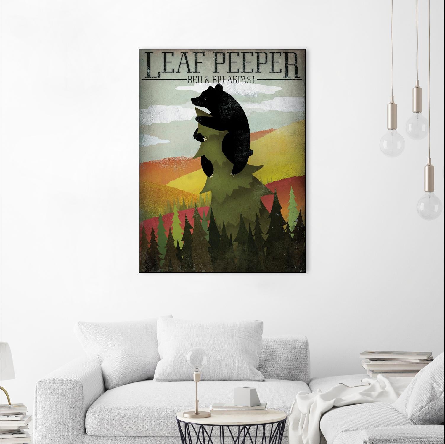 Leaf Peeper by Ryan Fowler on GIANT ART - green animals