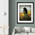 Leaf Peeper by Ryan Fowler on GIANT ART - green typography