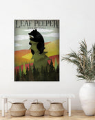 Leaf Peeper by Ryan Fowler on GIANT ART - green typography