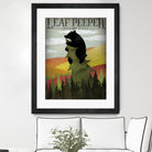 Leaf Peeper by Ryan Fowler on GIANT ART - green typography