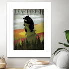 Leaf Peeper by Ryan Fowler on GIANT ART - green typography