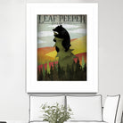 Leaf Peeper by Ryan Fowler on GIANT ART - green typography