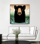 Skinny Dip Crop by Ryan Fowler on GIANT ART - blue animals