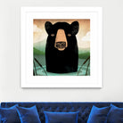 Skinny Dip Crop by Ryan Fowler on GIANT ART - blue animals