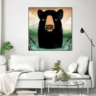 Skinny Dip Crop by Ryan Fowler on GIANT ART - blue animals