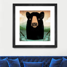 Skinny Dip Crop by Ryan Fowler on GIANT ART - blue animals