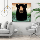 Skinny Dip Crop by Ryan Fowler on GIANT ART - blue animals