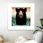 Skinny Dip Crop by Ryan Fowler on GIANT ART - blue animals