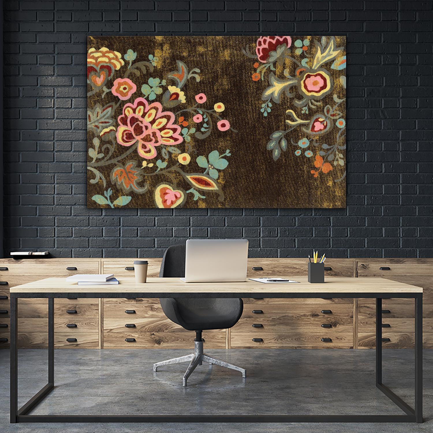 Decorative Paisley by Silvia Vassileva on GIANT ART - pink floral