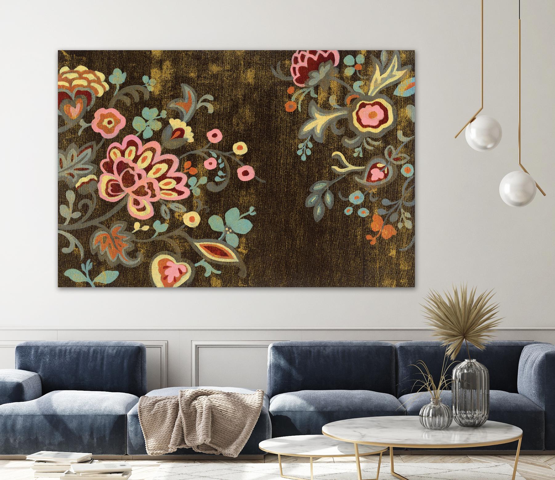 Decorative Paisley by Silvia Vassileva on GIANT ART - pink floral