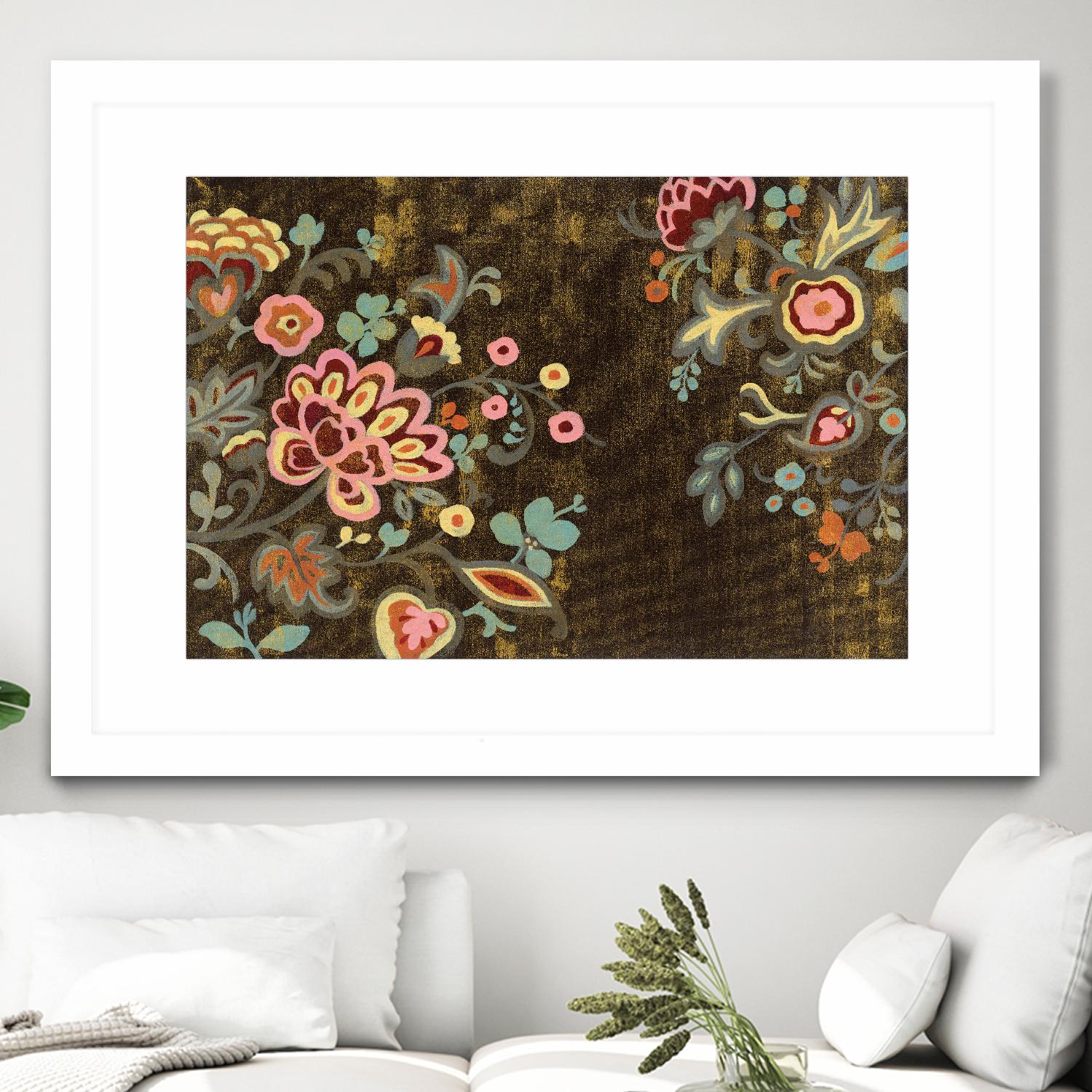 Decorative Paisley by Silvia Vassileva on GIANT ART - pink floral