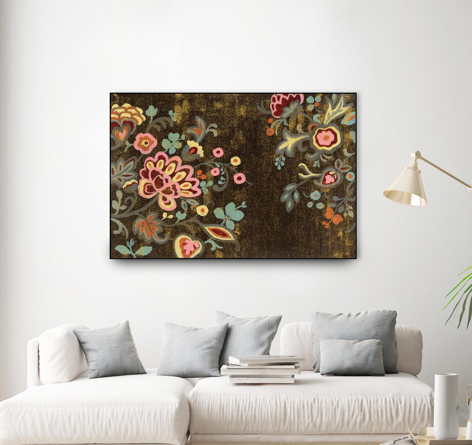 Decorative Paisley by Silvia Vassileva on GIANT ART - pink floral