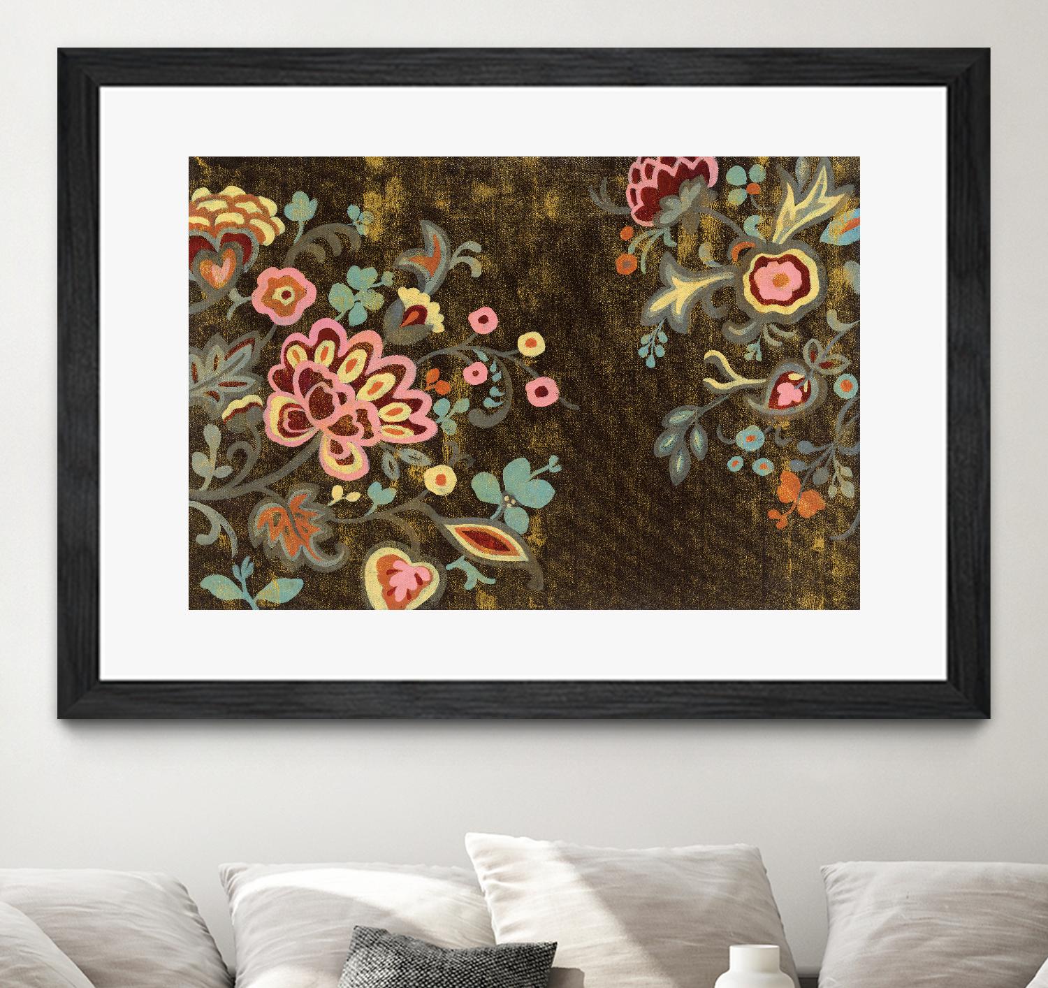 Decorative Paisley by Silvia Vassileva on GIANT ART - pink floral
