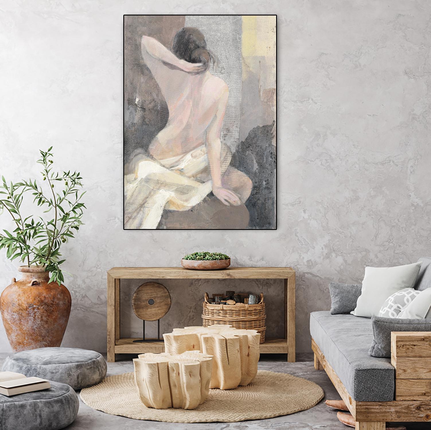 After the Bath I by Albena Hristova on GIANT ART - beige men and women