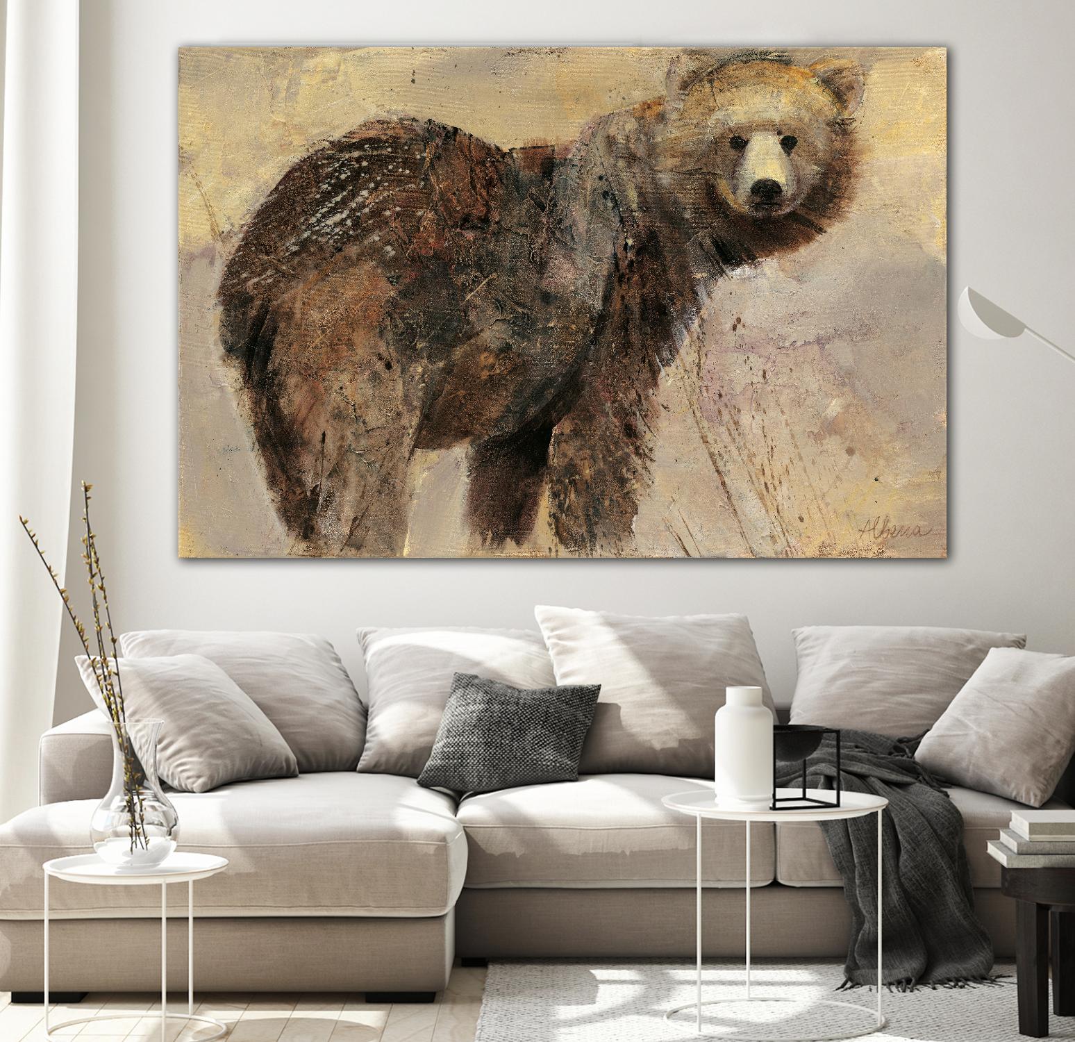 Backward Glance by Albena Hristova on GIANT ART - beige animals