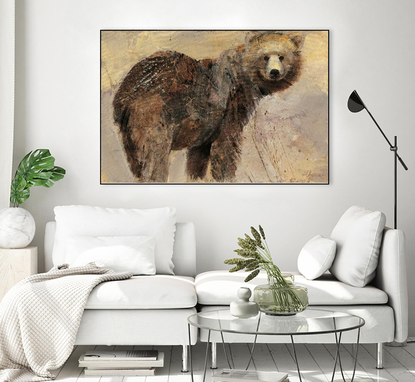 Backward Glance by Albena Hristova on GIANT ART - beige animals