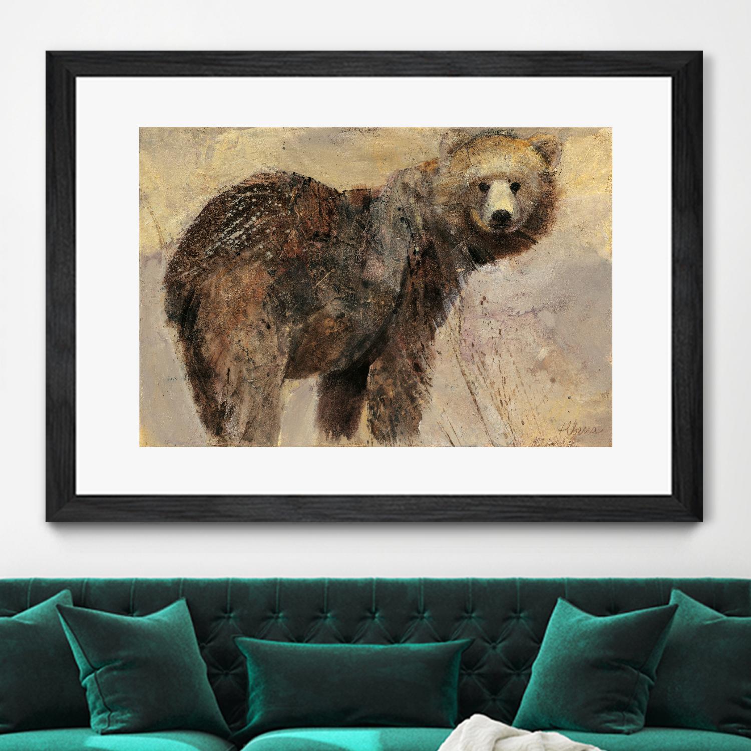 Backward Glance by Albena Hristova on GIANT ART - beige animals