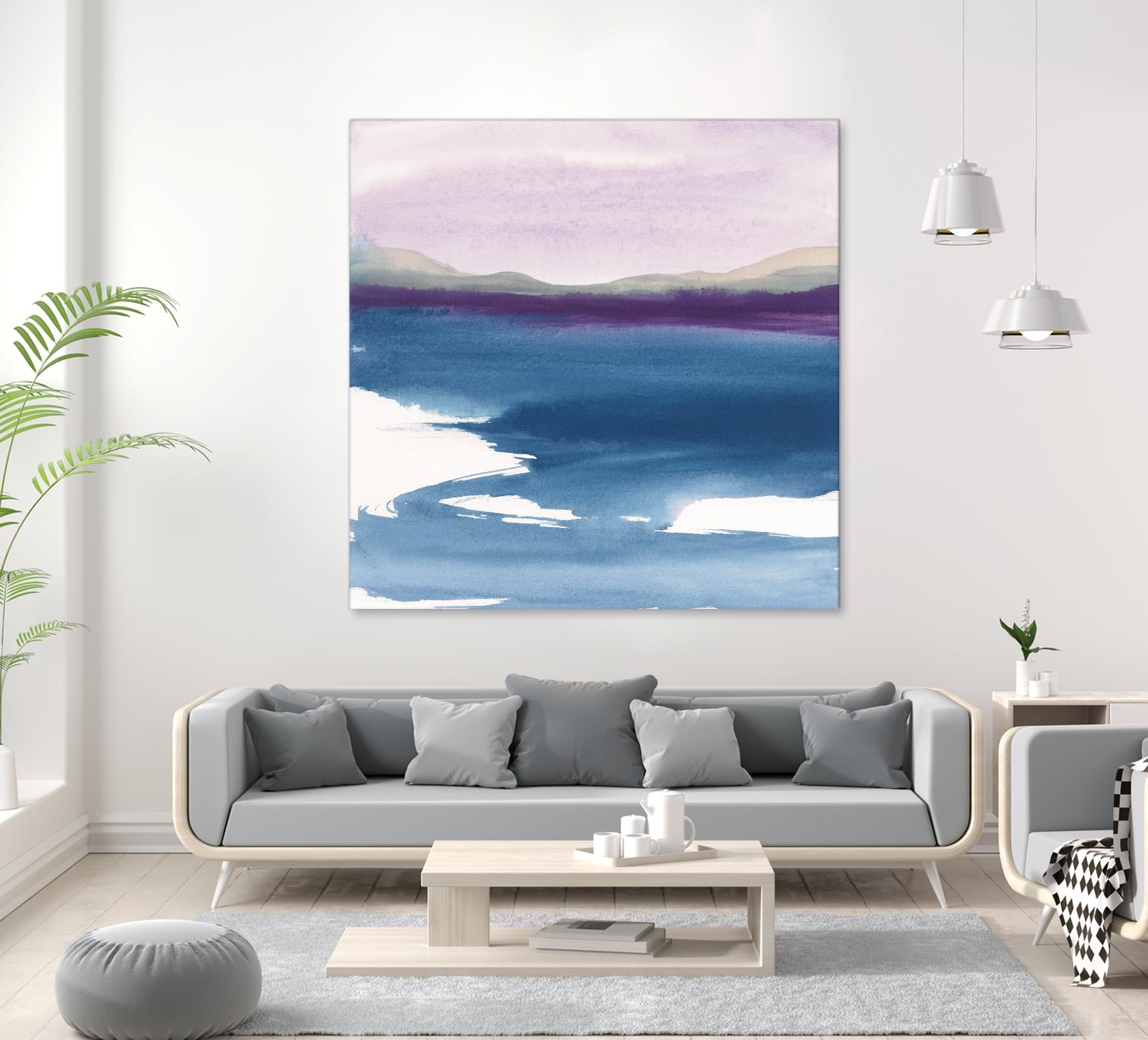 Plum Glow by Chris Paschke on GIANT ART - blue abstract