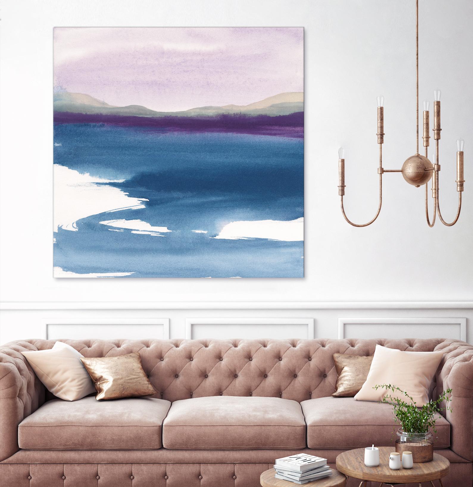 Plum Glow by Chris Paschke on GIANT ART - blue abstract