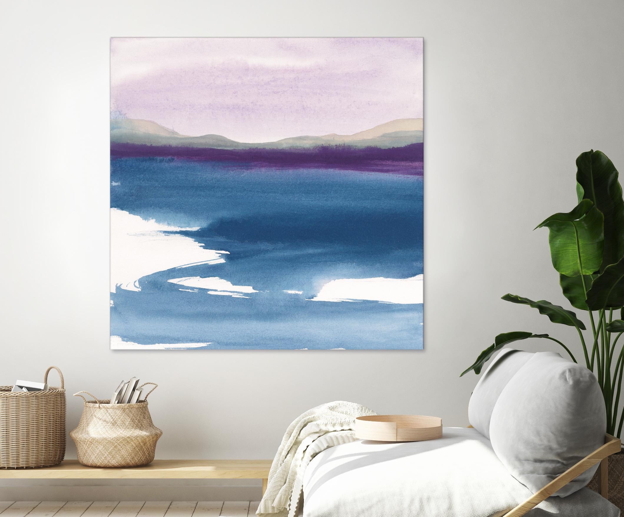 Plum Glow by Chris Paschke on GIANT ART - blue abstract