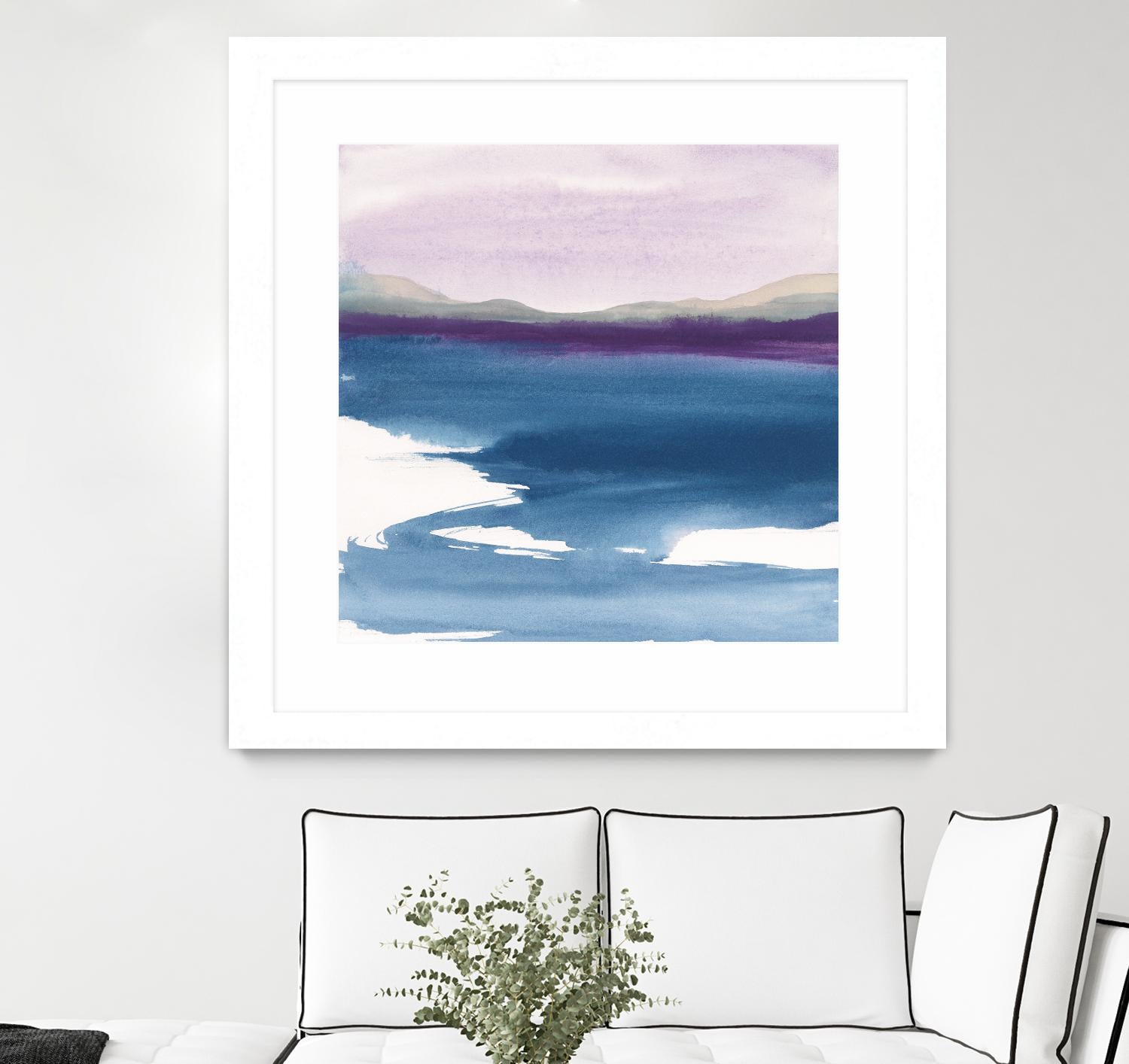 Plum Glow by Chris Paschke on GIANT ART - blue abstract