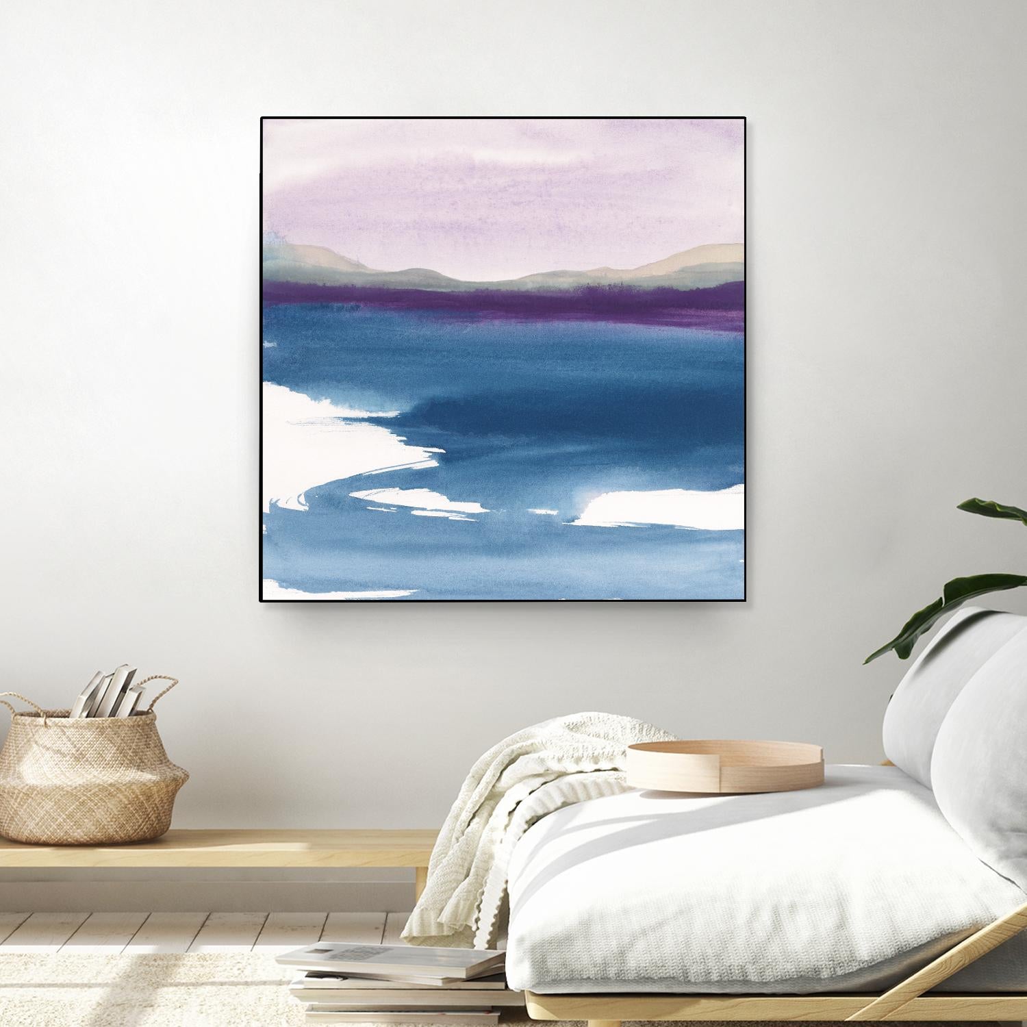 Plum Glow by Chris Paschke on GIANT ART - blue abstract