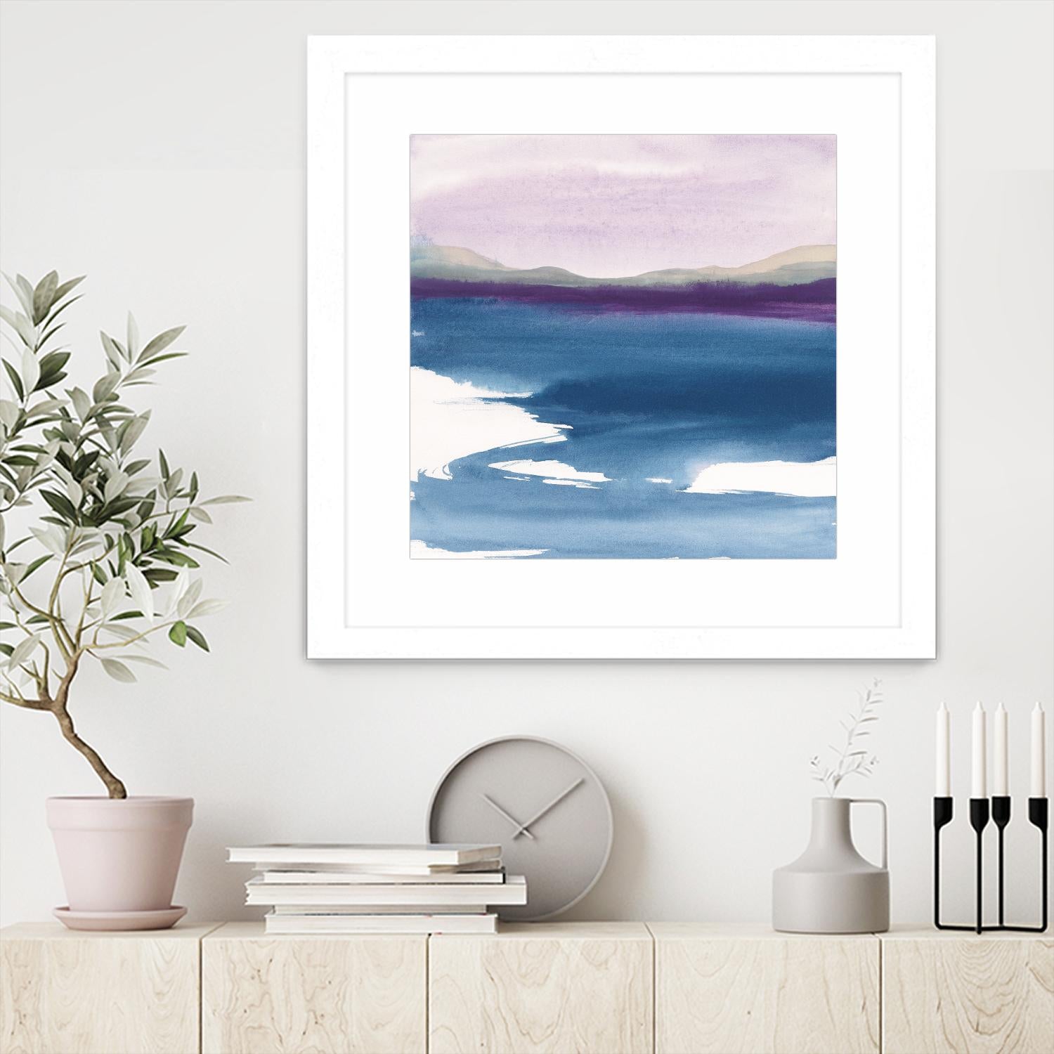 Plum Glow by Chris Paschke on GIANT ART - blue abstract