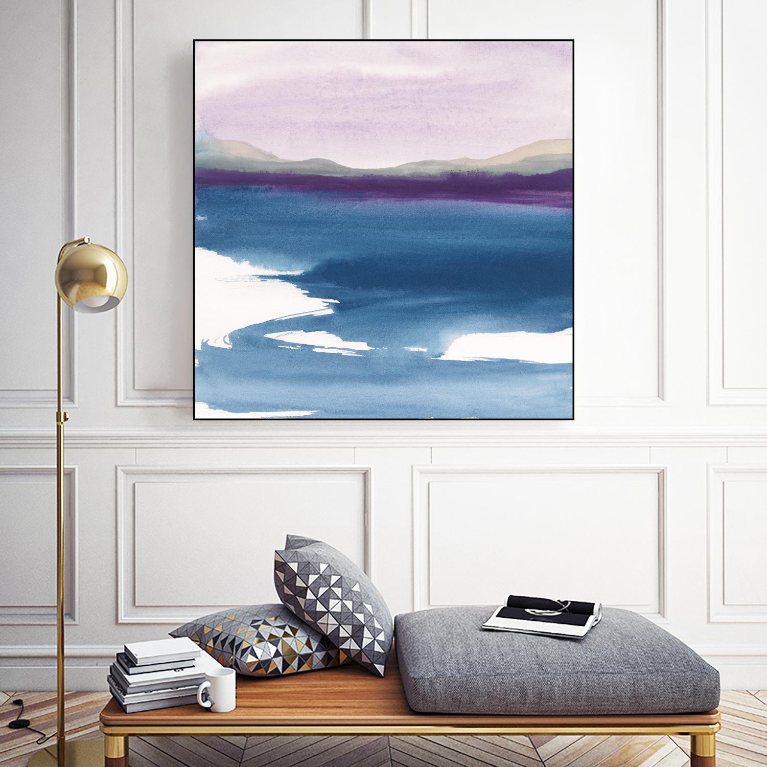 Plum Glow by Chris Paschke on GIANT ART - blue abstract