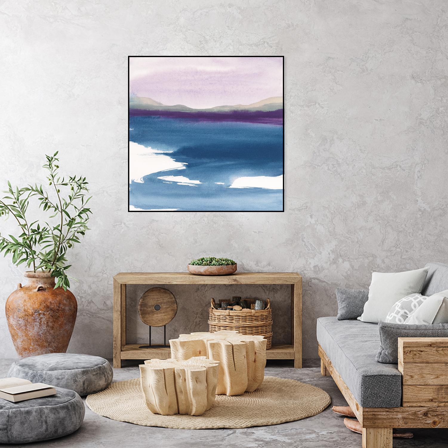 Plum Glow by Chris Paschke on GIANT ART - blue abstract