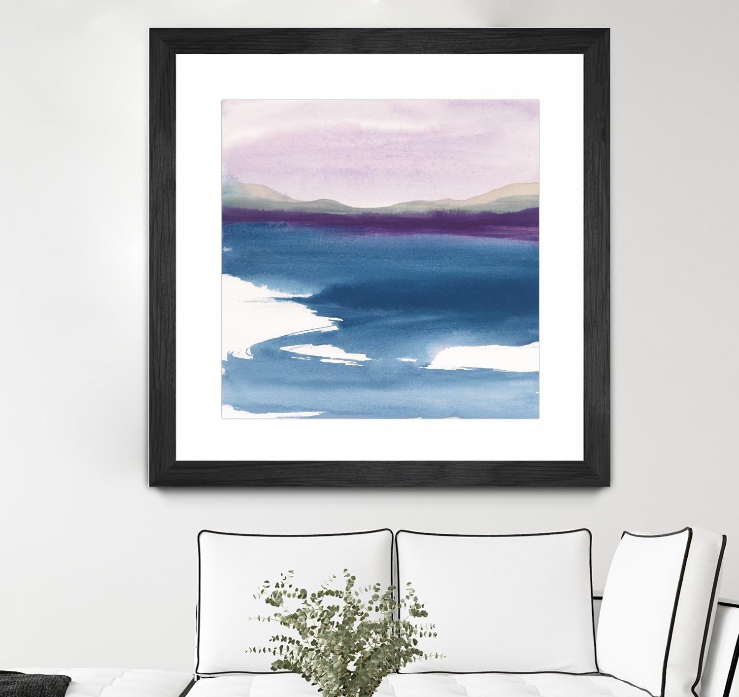 Plum Glow by Chris Paschke on GIANT ART - blue abstract