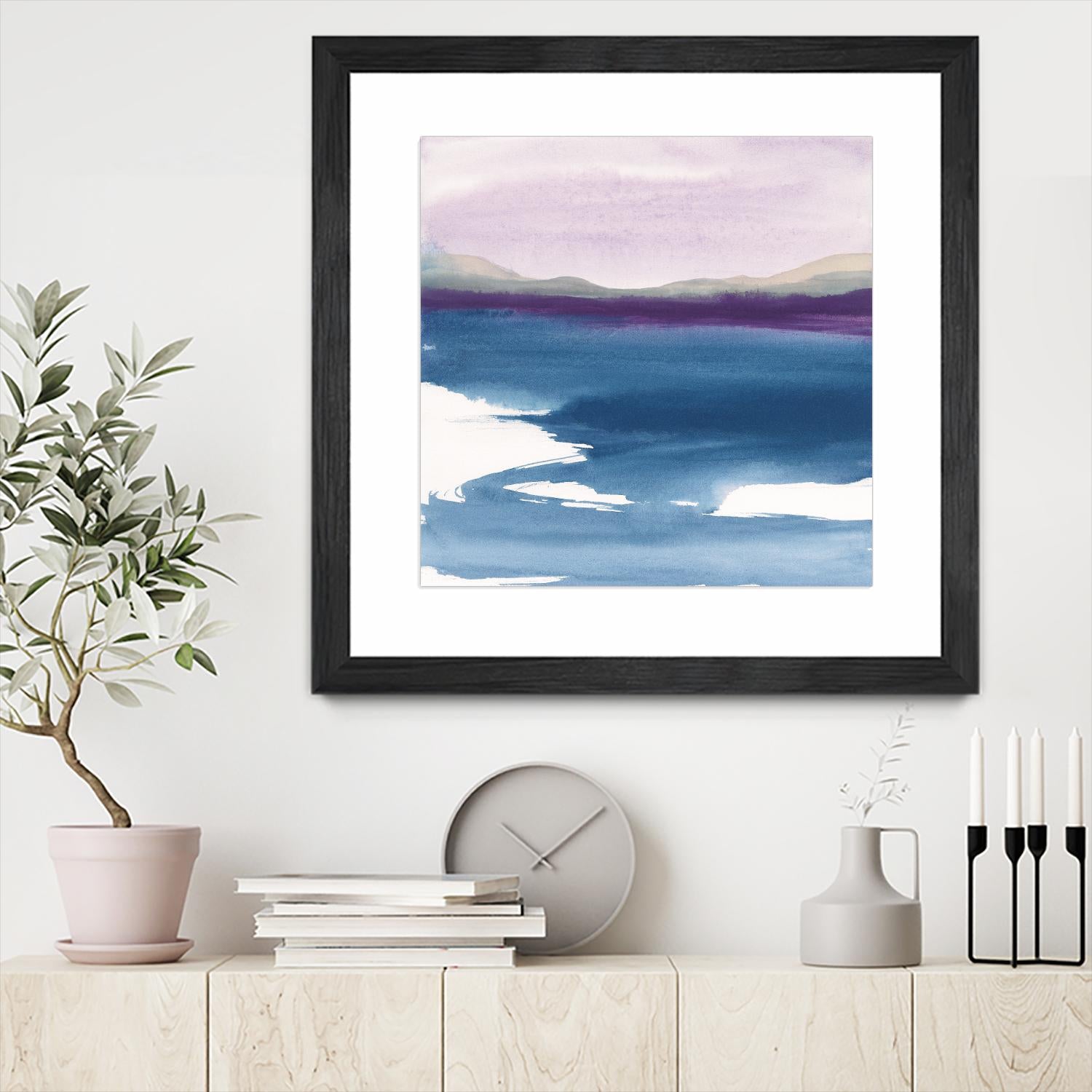 Plum Glow by Chris Paschke on GIANT ART - blue abstract