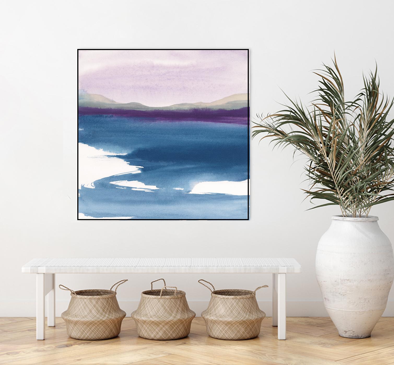 Plum Glow by Chris Paschke on GIANT ART - blue abstract