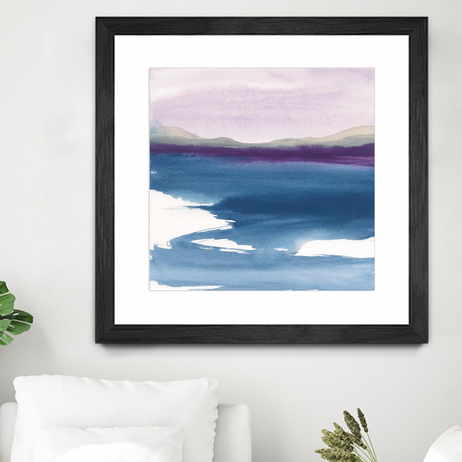 Plum Glow by Chris Paschke on GIANT ART - blue abstract