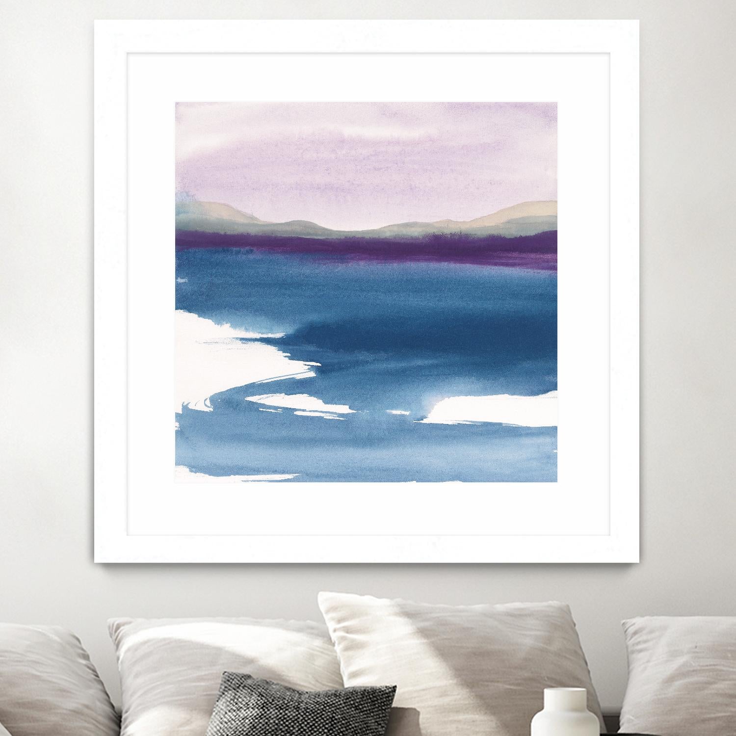 Plum Glow by Chris Paschke on GIANT ART - blue abstract