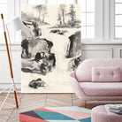 Sumi Waterfall II by Chris Paschke on GIANT ART - grey landscape