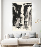 Sumi Waterfall View IV by Chris Paschke on GIANT ART - grey landscape