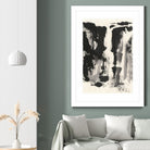 Sumi Waterfall View IV by Chris Paschke on GIANT ART - grey landscape