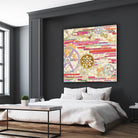 EU Timetable II on by Kathy Ferguson on GIANT ART - beige abstract